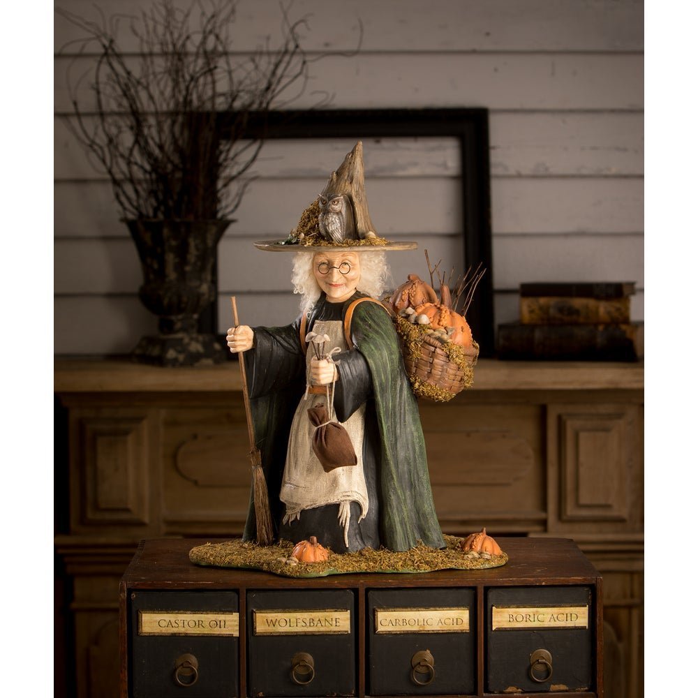 Bethany Lowe Halloween Woodsy Wrenna Witch TD3134 - The Primitive Pineapple Collection