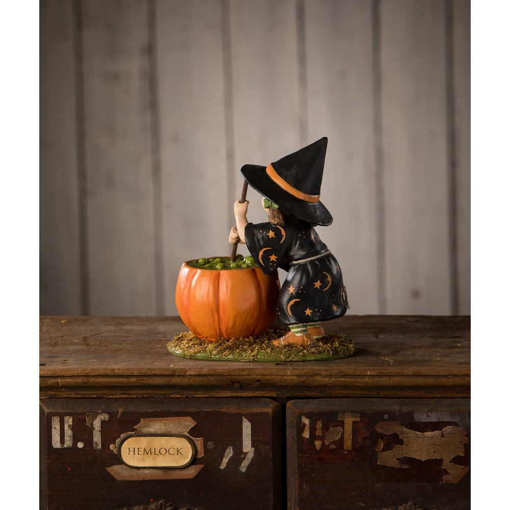 Bethany Lowe Halloween Pumpkin Brewing Piper TD3136 - The Primitive Pineapple Collection