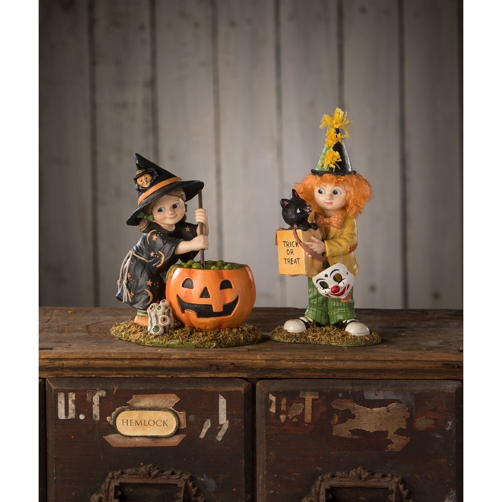 Bethany Lowe Halloween Pumpkin Brewing Piper TD3136 - The Primitive Pineapple Collection