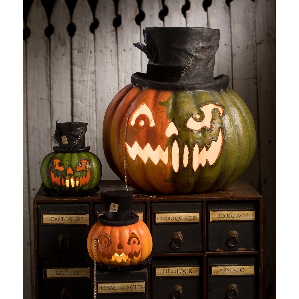 Bethany Lowe Halloween Jekyll & Hyde Pumpkin TD3139 - The Primitive Pineapple Collection