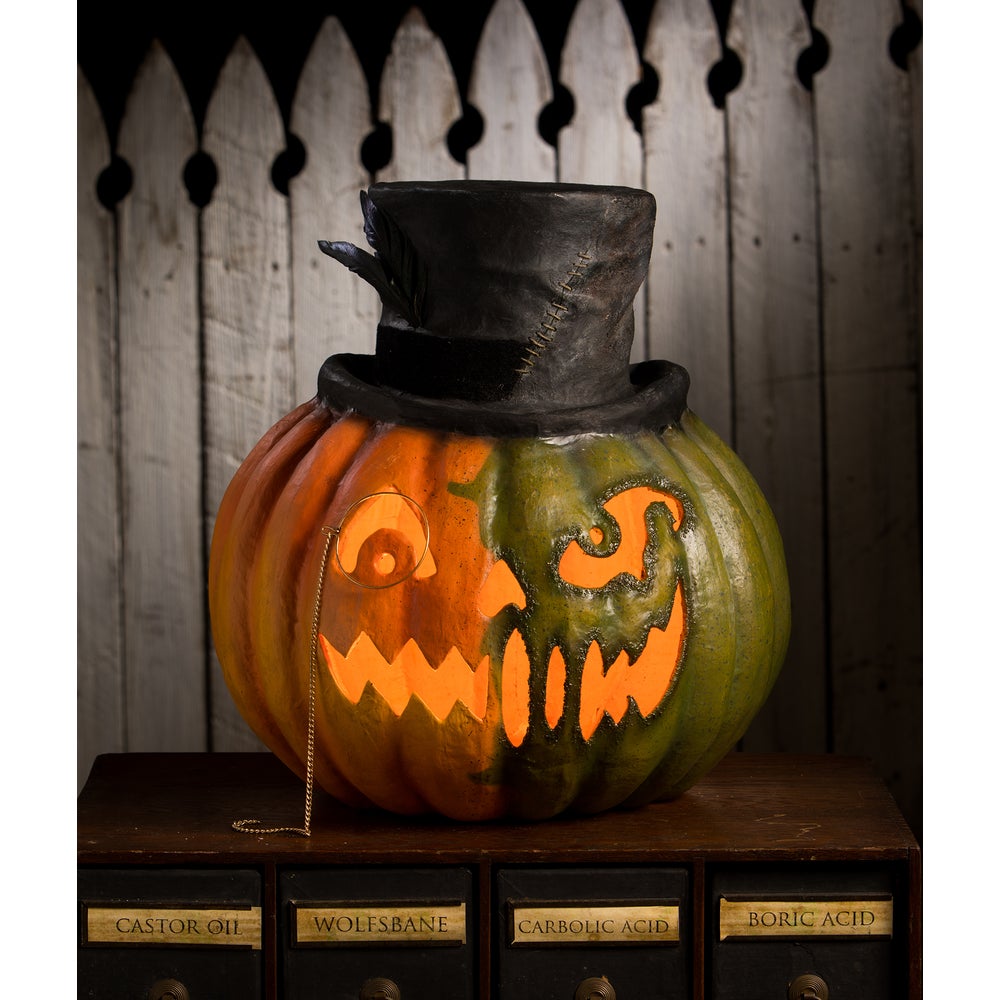 Bethany Lowe Halloween Jekyll &amp; Hyde Pumpkin TD3139