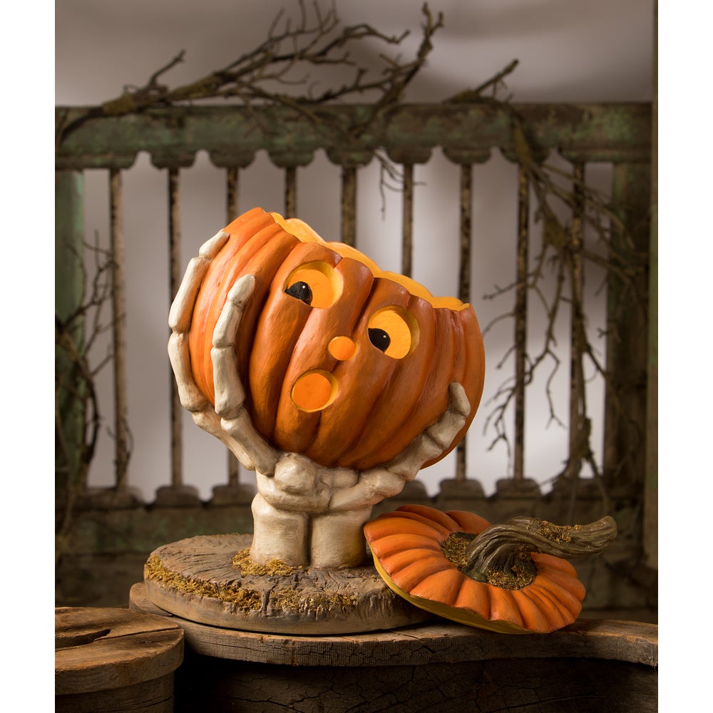 Bethany Lowe Halloween Ut-Oh Gotcha Pumpkin TD3143