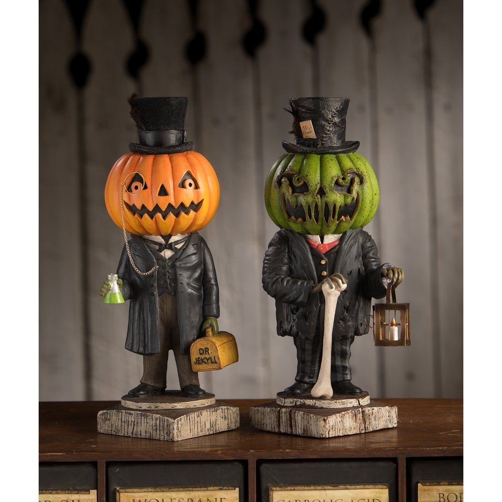 Bethany Lowe Halloween Pumpkin Head Jekyll TD3145 - The Primitive Pineapple Collection
