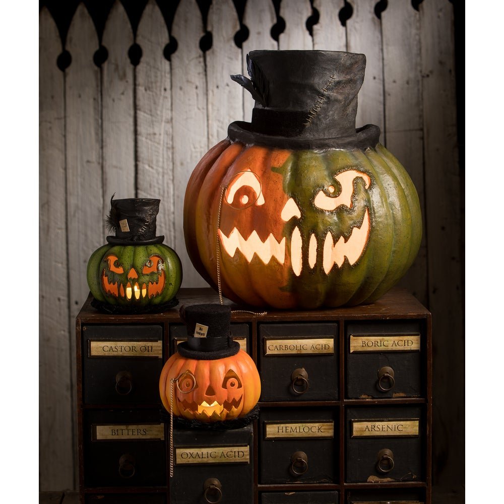 Bethany Lowe Halloween Dr. Jekyll Pumpkin TD3147 - The Primitive Pineapple Collection