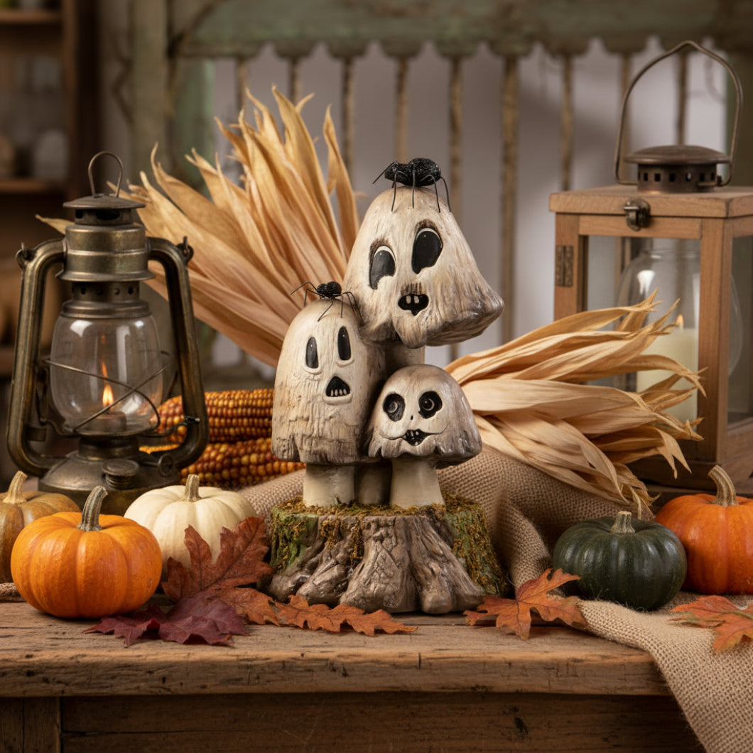 Bethany Lowe Halloween Ghostie Fungi TD3149 - The Primitive Pineapple Collection