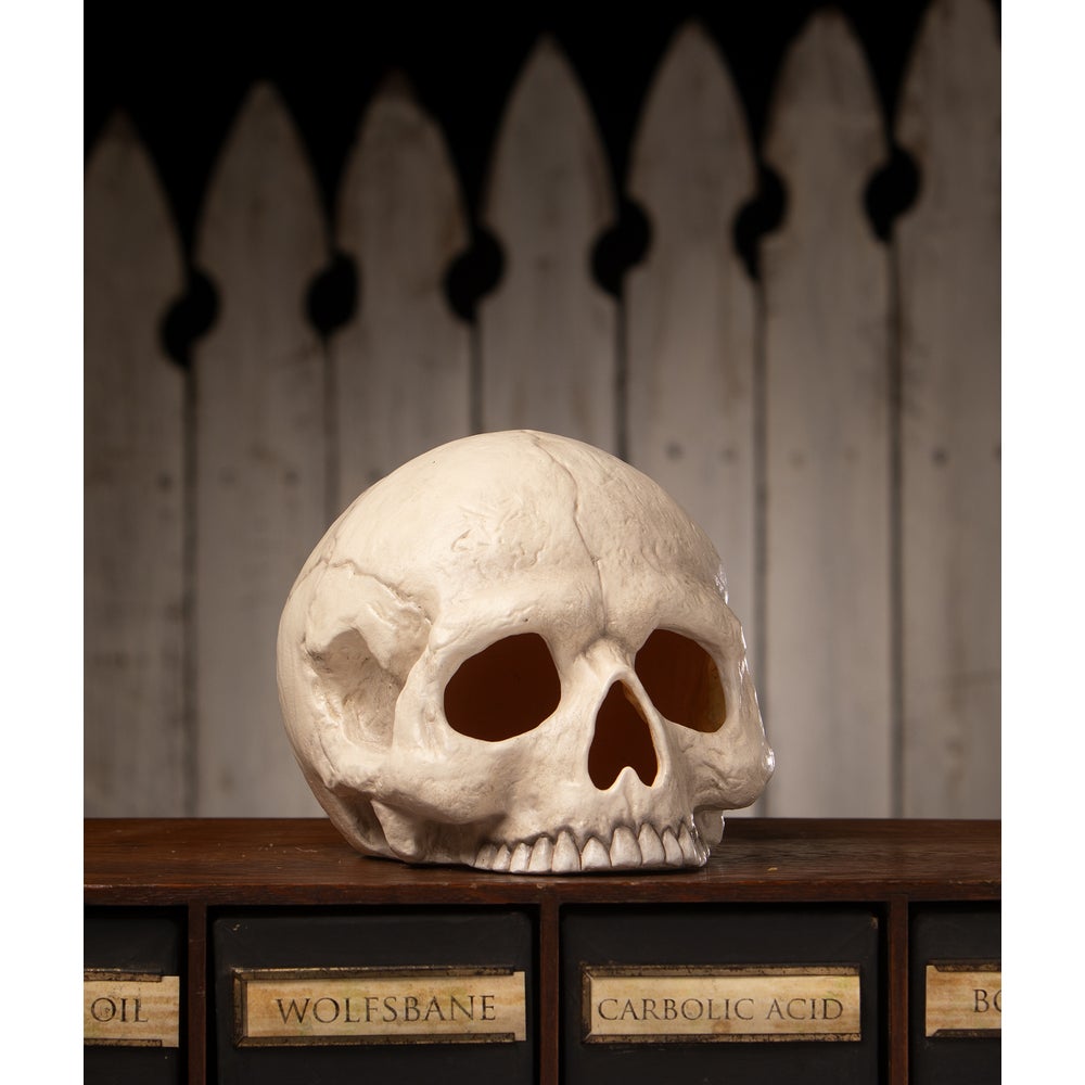 Bethany Lowe Halloween Skull Votive TD4136 - The Primitive Pineapple Collection