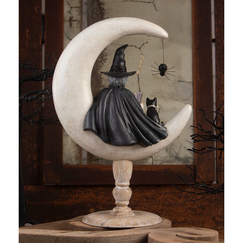 Bethany Lowe Halloween Crescent Moon Moira Witch TD4143 - The Primitive Pineapple Collection