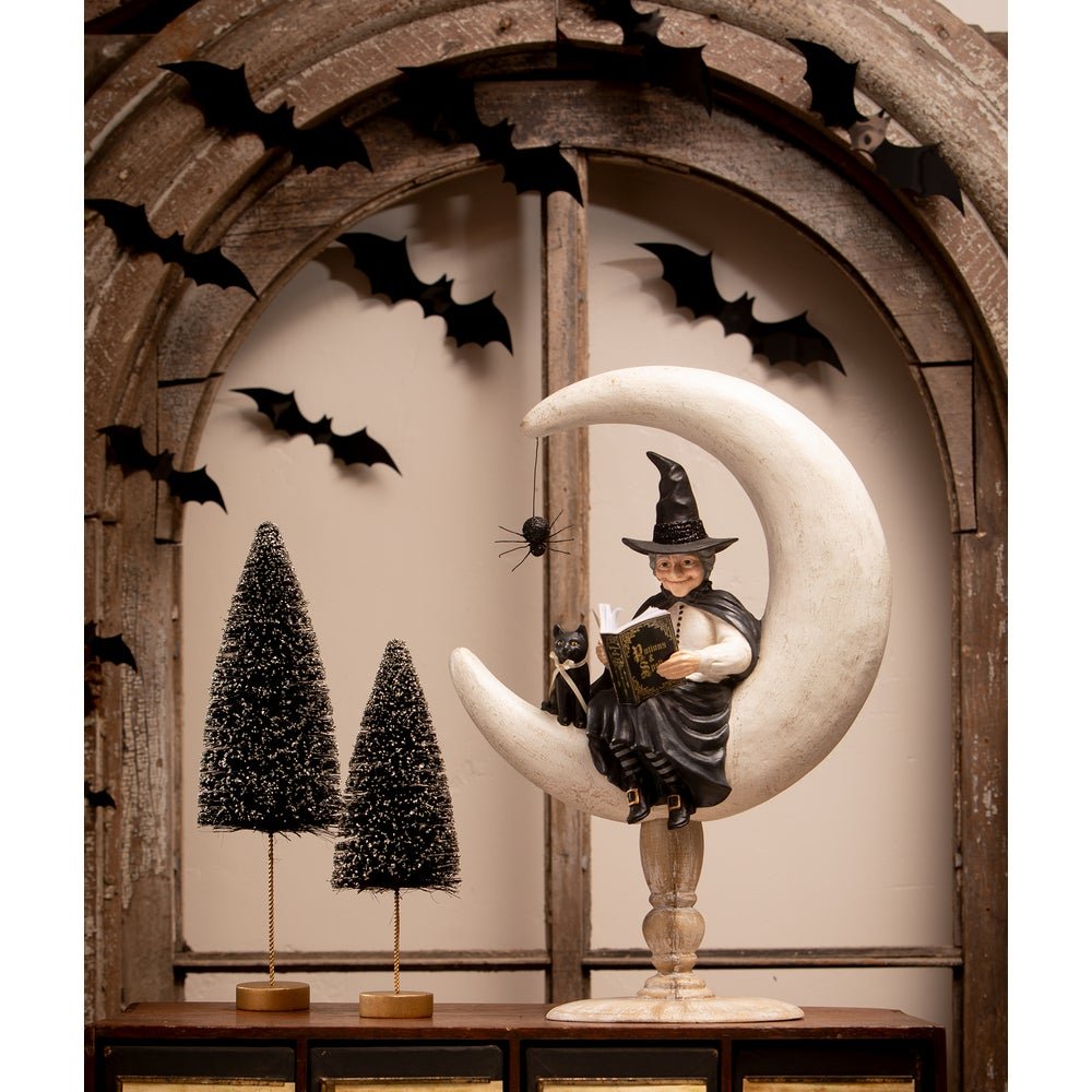 Bethany Lowe Halloween Crescent Moon Moira Witch TD4143 - The Primitive Pineapple Collection