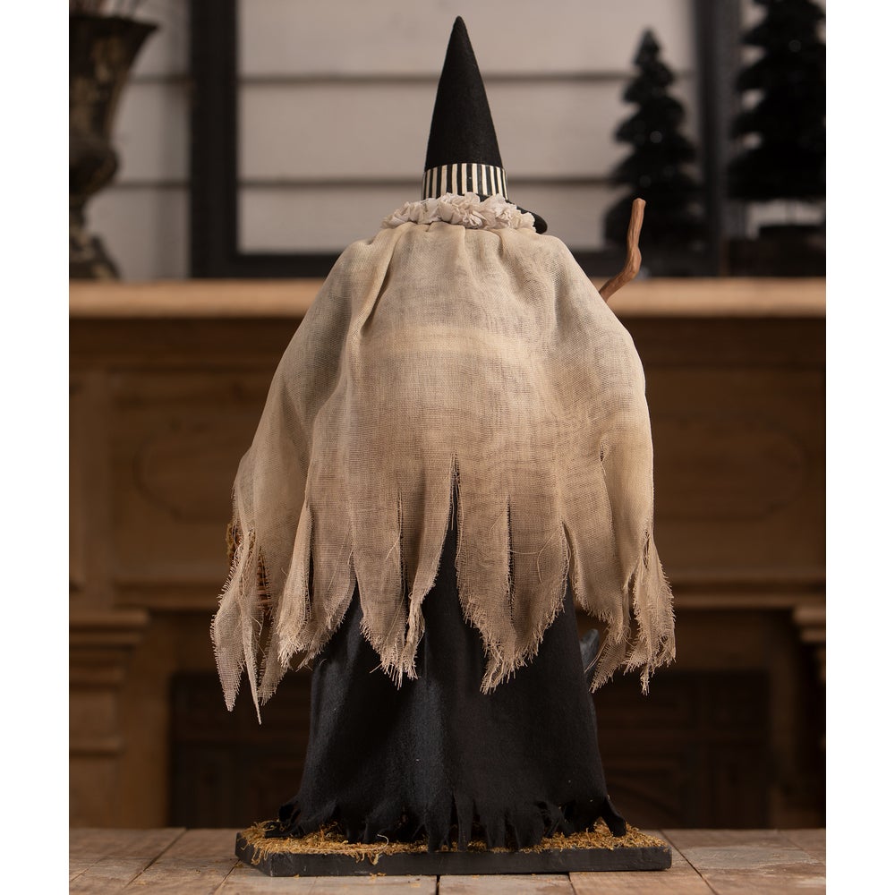 Bethany Lowe Halloween Hildegard with Potion Basket TD4144 - The Primitive Pineapple Collection