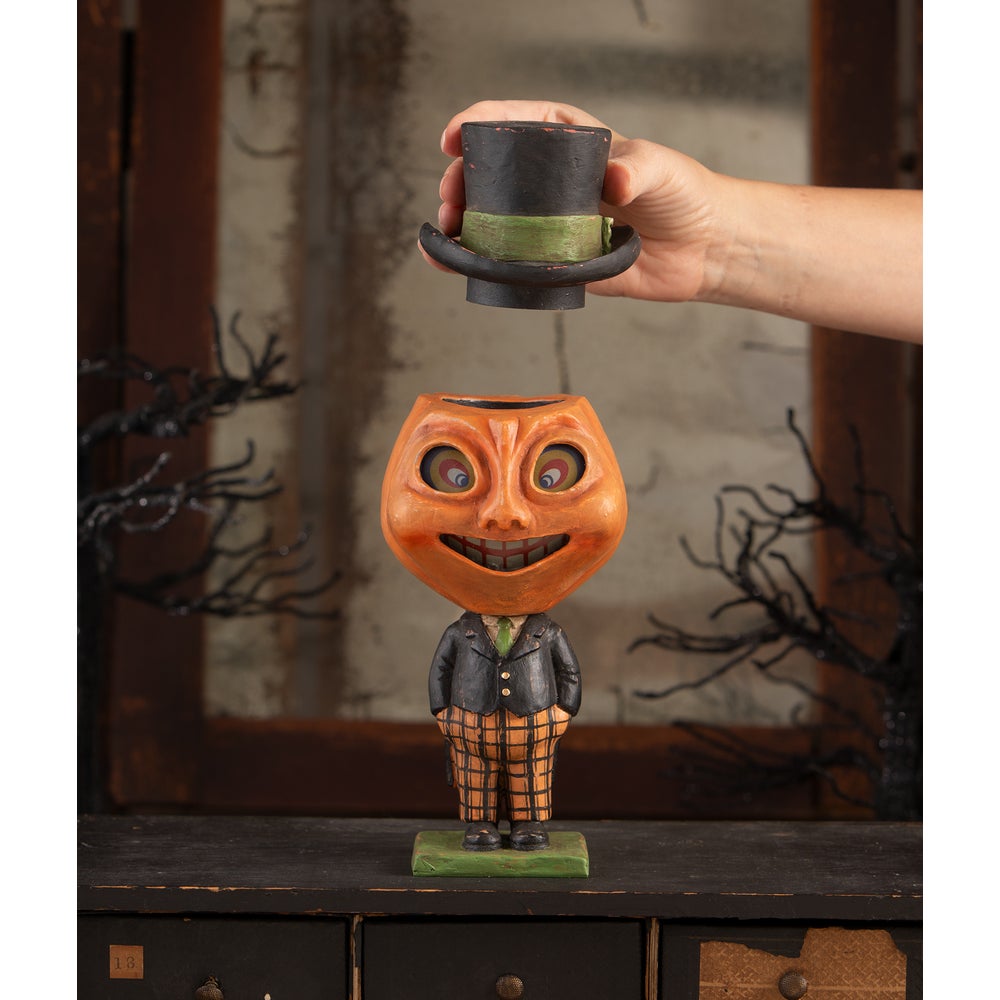 Bethany Lowe Halloween Dashing Peter Pumpkinhead TD4151 - The Primitive Pineapple Collection
