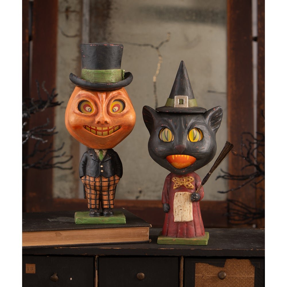 Bethany Lowe Halloween Dashing Peter Pumpkinhead TD4151 - The Primitive Pineapple Collection