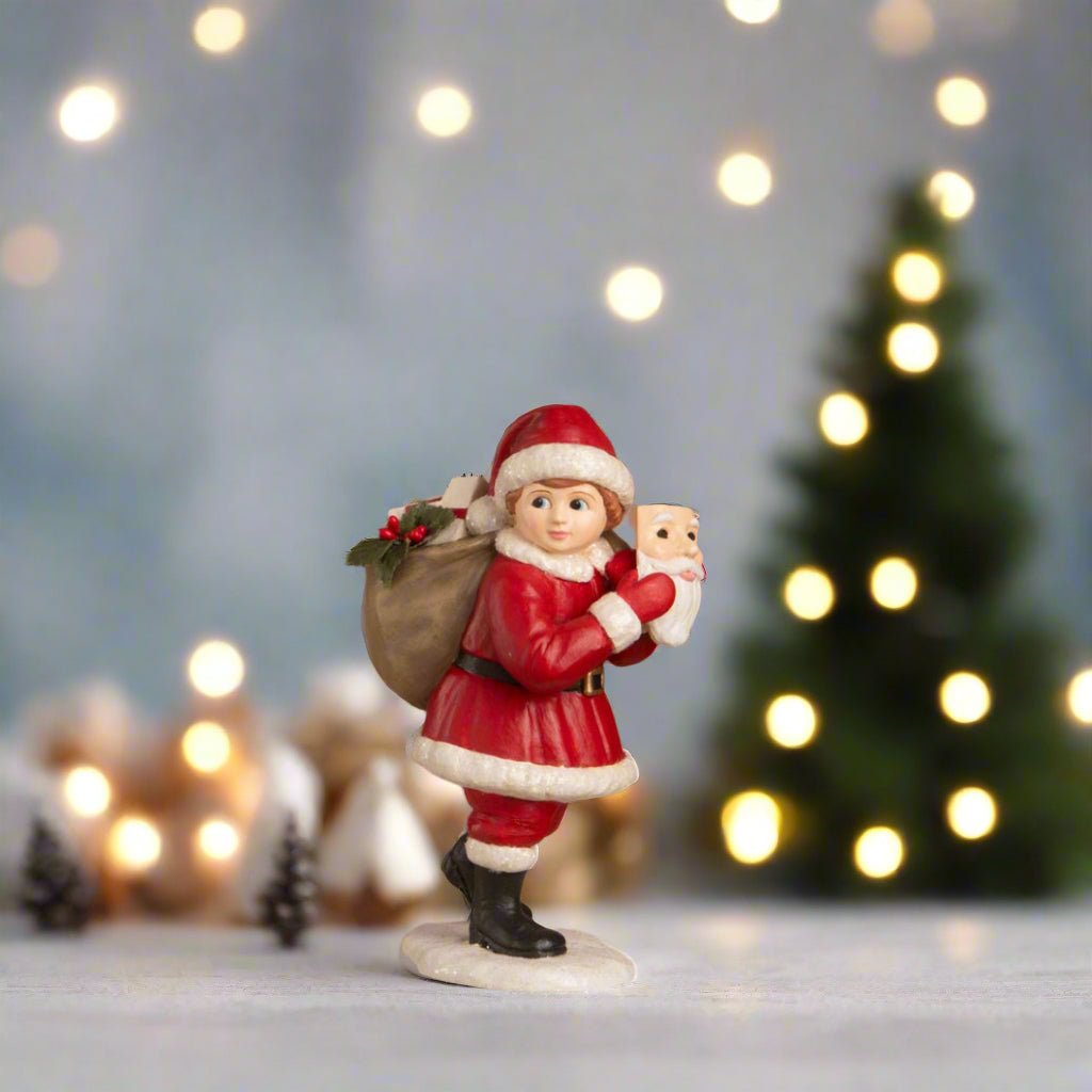 Bethany Lowe Christmas Pretending to be Santa TD4171 - The Primitive Pineapple Collection