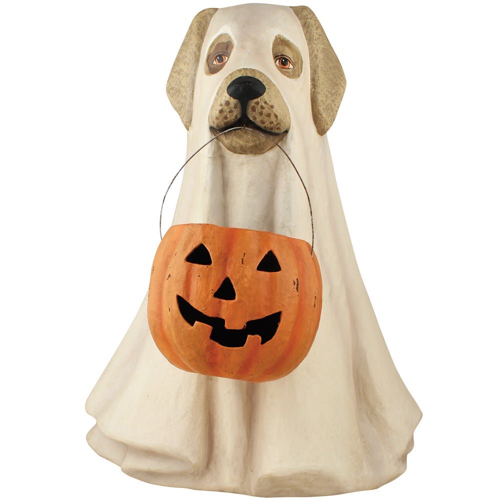 Bethany Lowe Halloween 19.5" Large Ghost Dog TD5046 - The Primitive Pineapple Collection