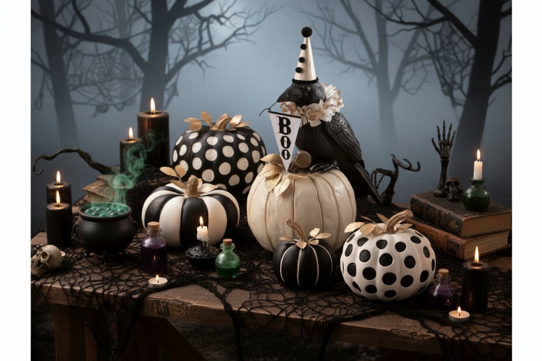 Bethany Lowe Halloween 16" Midnight Messenger Crow TD5151 - The Primitive Pineapple Collection