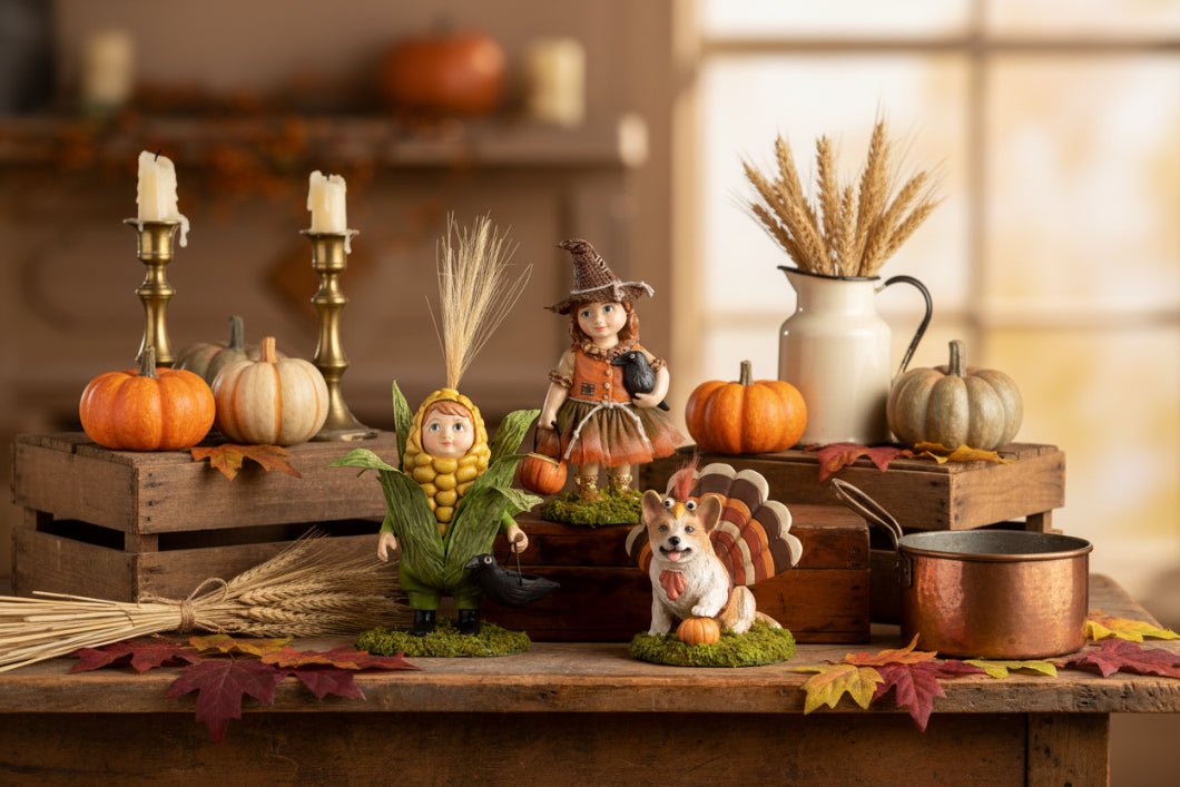 Bethany Lowe Halloween 9" Corn on the Cob Curtis TD5158 - The Primitive Pineapple Collection