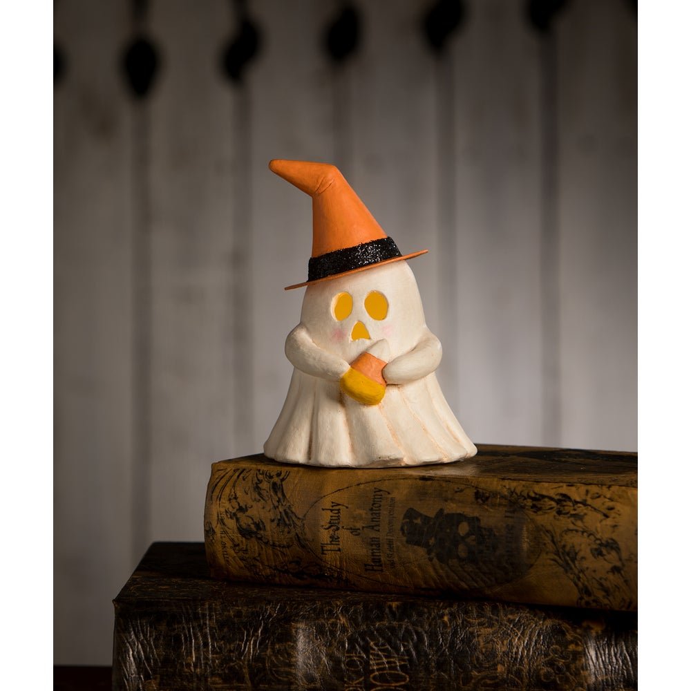 Bethany Lowe Halloween Witchy Ghost with Candy Corn TF3240 - The Primitive Pineapple Collection
