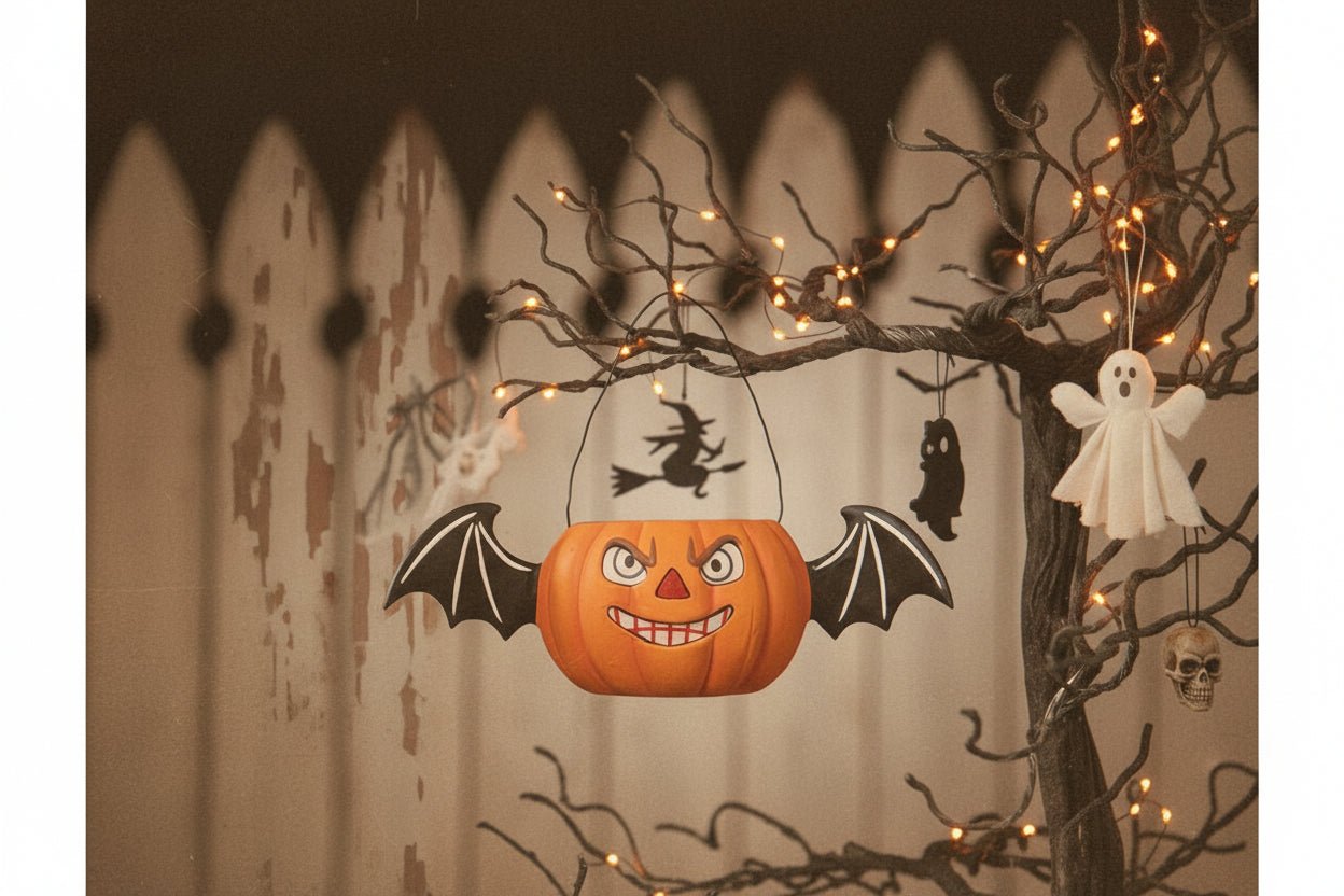Bethany Lowe Halloween Scary Batty Jack Bucket TF5244 - The Primitive Pineapple Collection