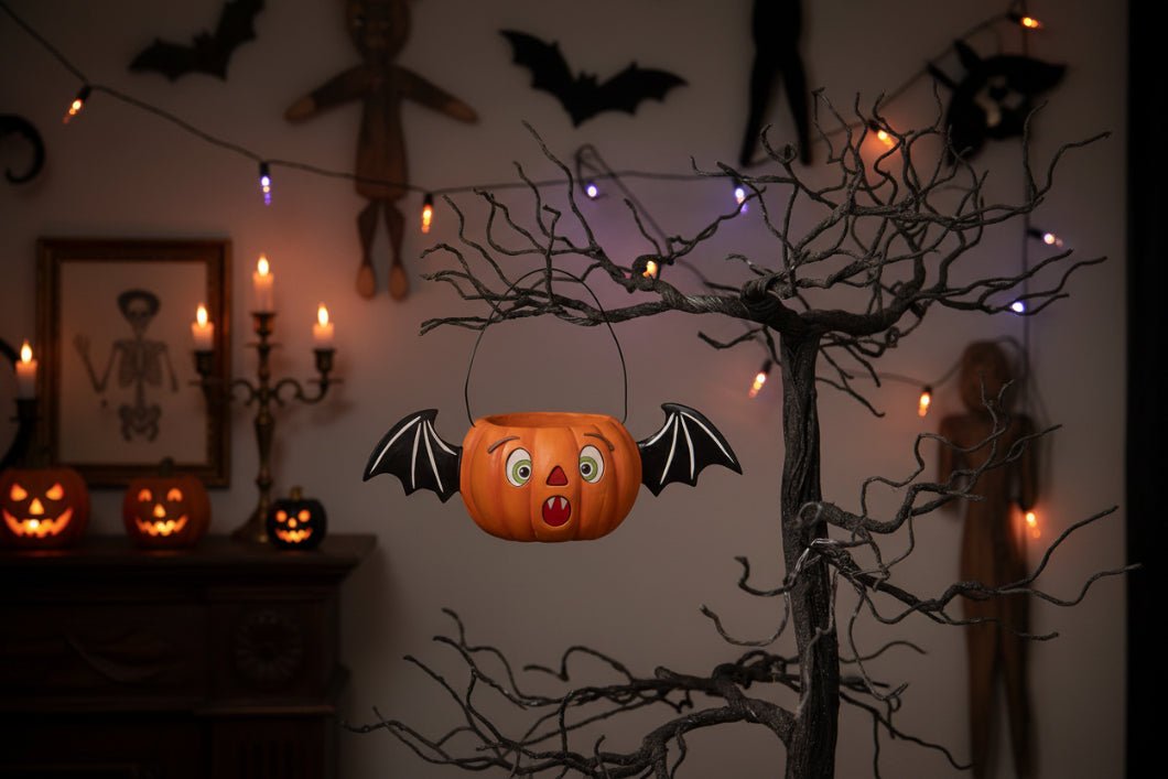 Bethany Lowe Halloween Surprised Batty Jack Bucket TF5245 - The Primitive Pineapple Collection
