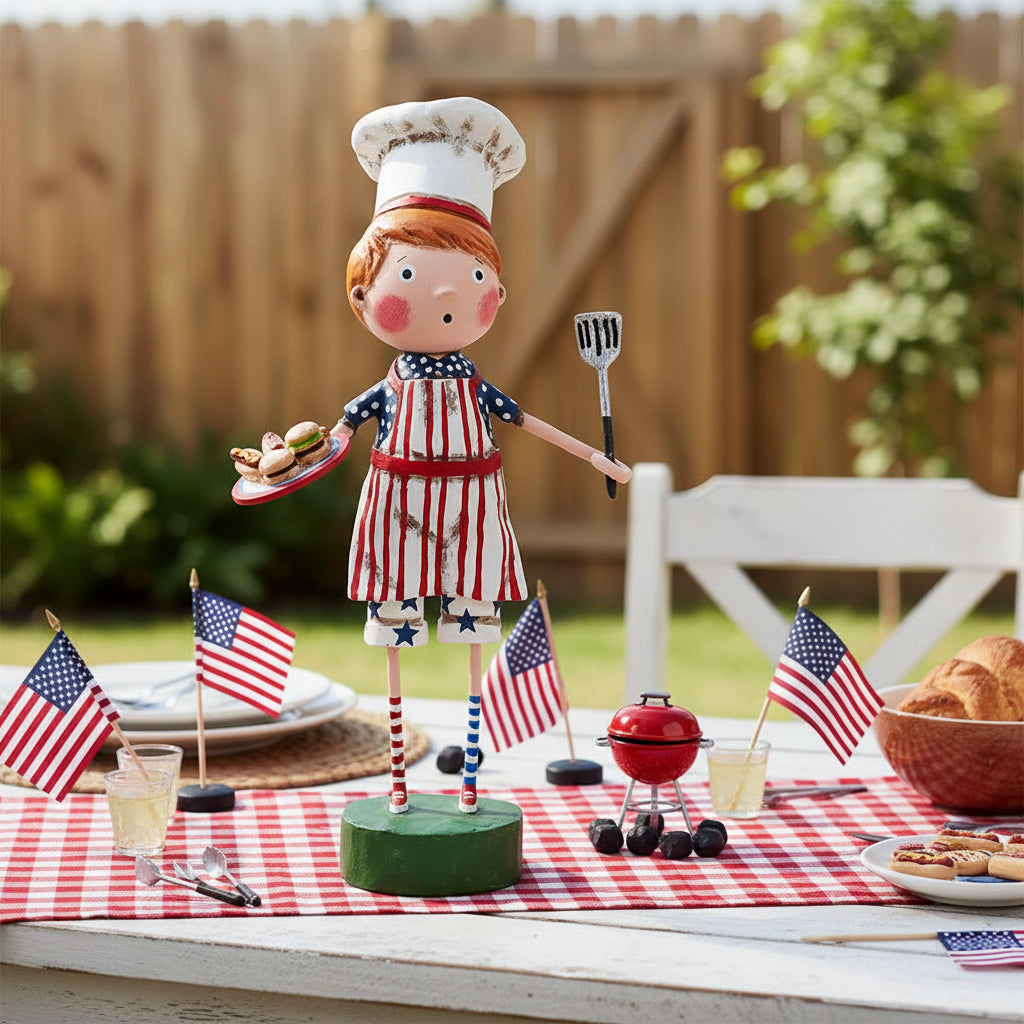 Esc and Company Lori Mitchell Summer The Grill Master 16712 - The Primitive Pineapple Collection