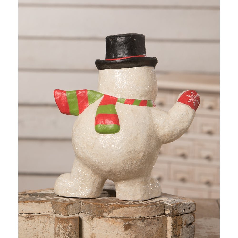 Bethany Lowe Christmas Snowball Fight Snowman TJ0185 - The Primitive Pineapple Collection