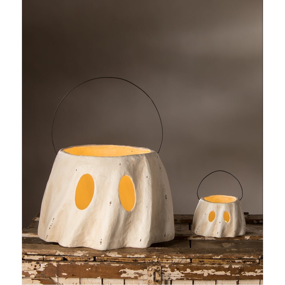 Bethany Lowe Halloween Ghost Bucket Ornament TJ0189 - The Primitive Pineapple Collection