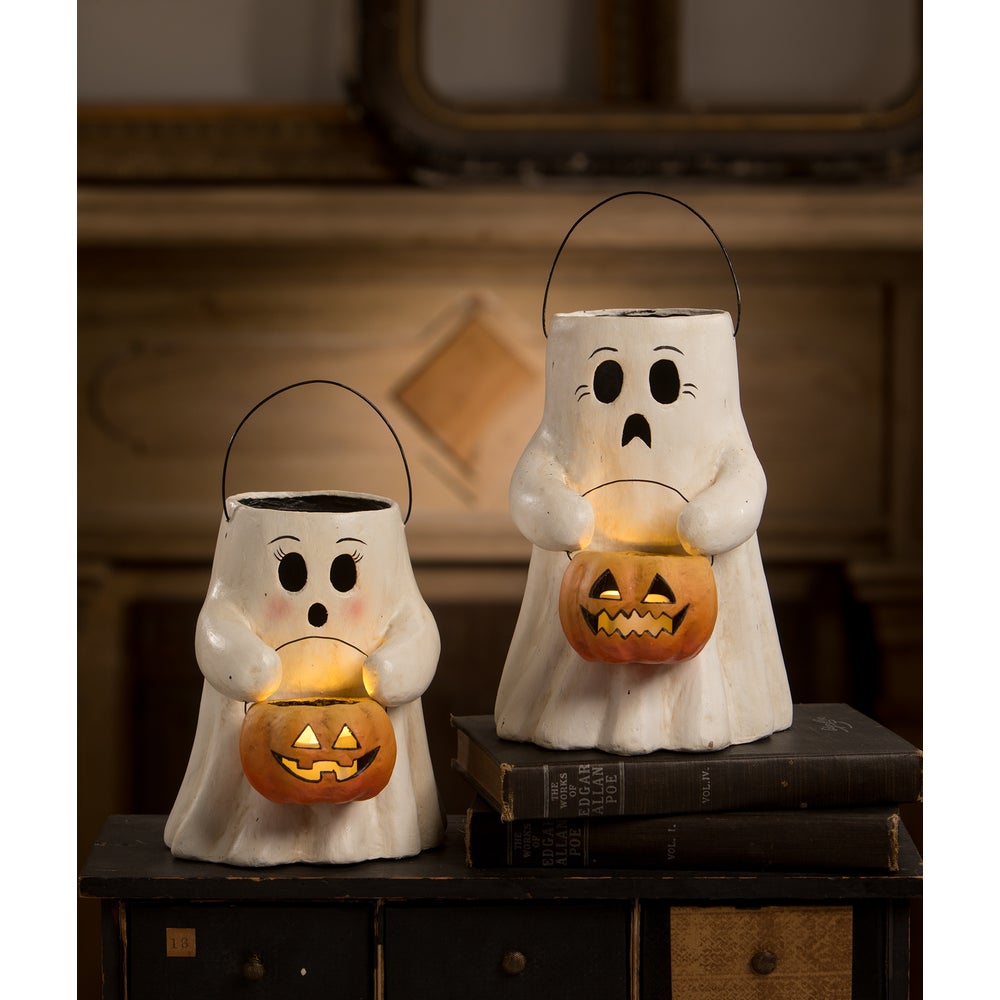 Bethany Lowe Halloween Scary Boo With Pumpkin Bucket TJ2311 - The Primitive Pineapple Collection