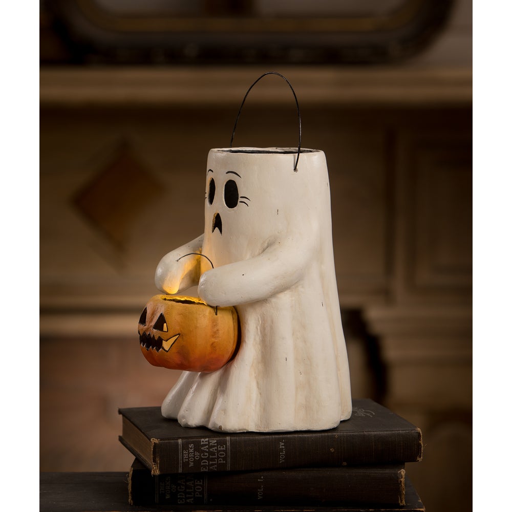 Bethany Lowe Halloween Scary Boo With Pumpkin Bucket TJ2311 - The Primitive Pineapple Collection