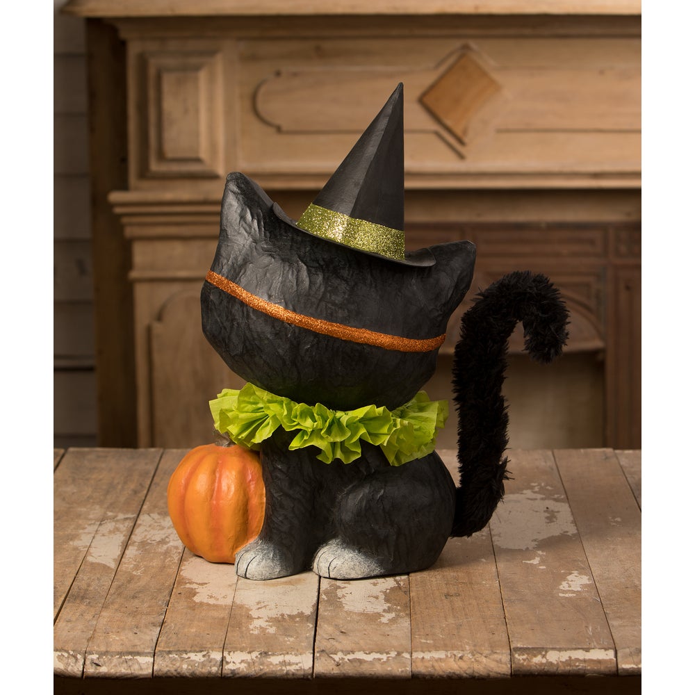 Bethany Lowe Halloween 17.75" Halloween Kitty Binks TJ3303 - The Primitive Pineapple Collection
