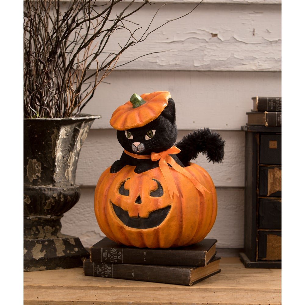 Bethany Lowe Halloween Kitty Cat in Jack TJ3305 - The Primitive Pineapple Collection