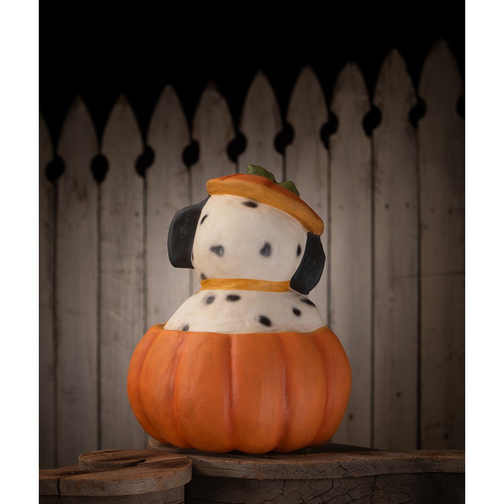 Bethany Lowe Halloween Poppy Puppy in Pumpkin TJ4304 - The Primitive Pineapple Collection