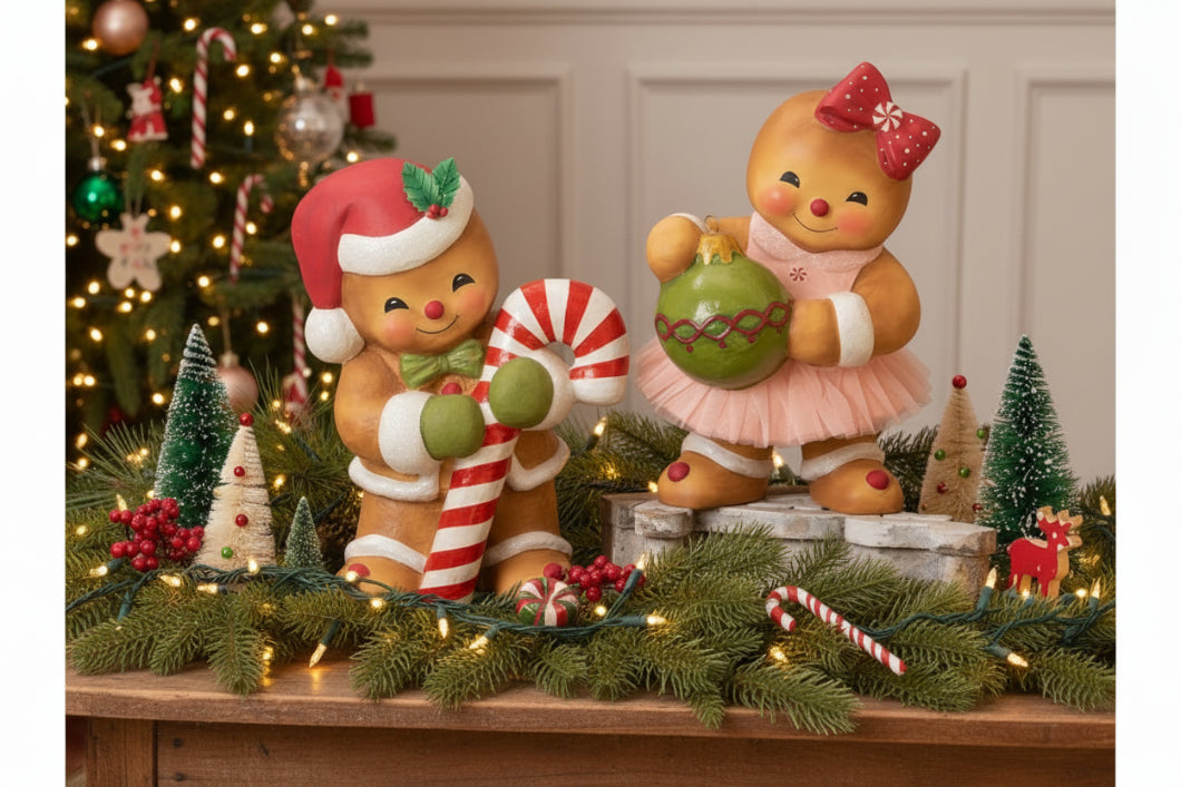 Bethany Lowe Christmas Gingerbread George TJ4313 - The Primitive Pineapple Collection