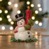 Bethany Lowe Christmas Holly Berry Snowman and Candle TJ4321 - The Primitive Pineapple Collection