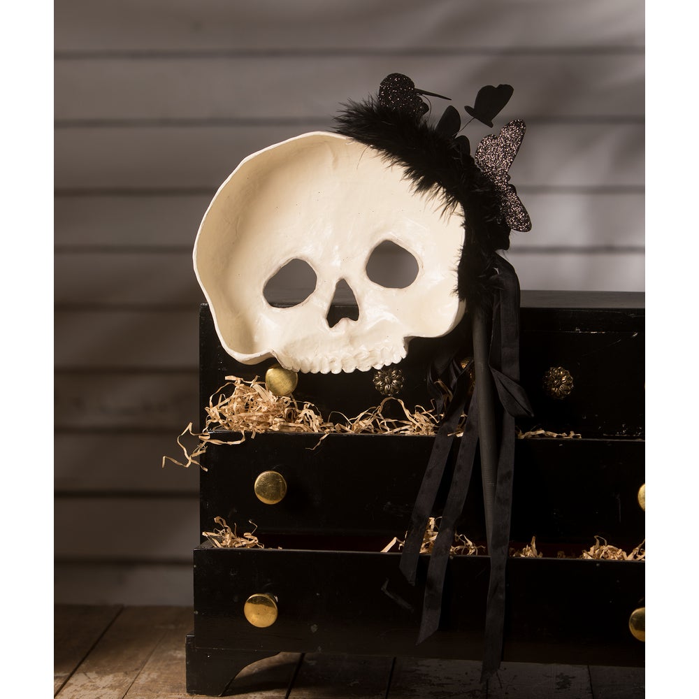 Bethany Lowe Halloween Moth Masquerade Mask TL2356 - The Primitive Pineapple Collection