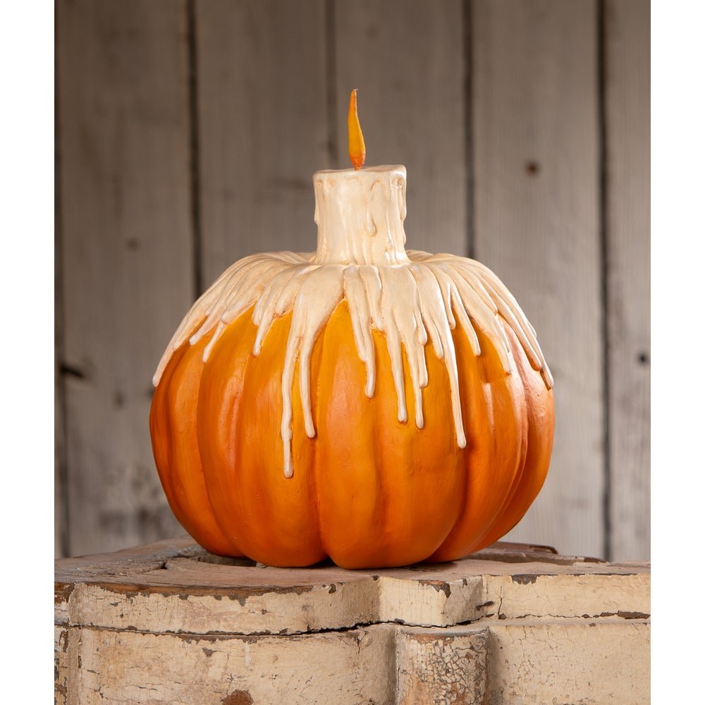 Bethany Lowe Halloween Melting Midnight Glow Pumpkin TL4364 - The Primitive Pineapple Collection