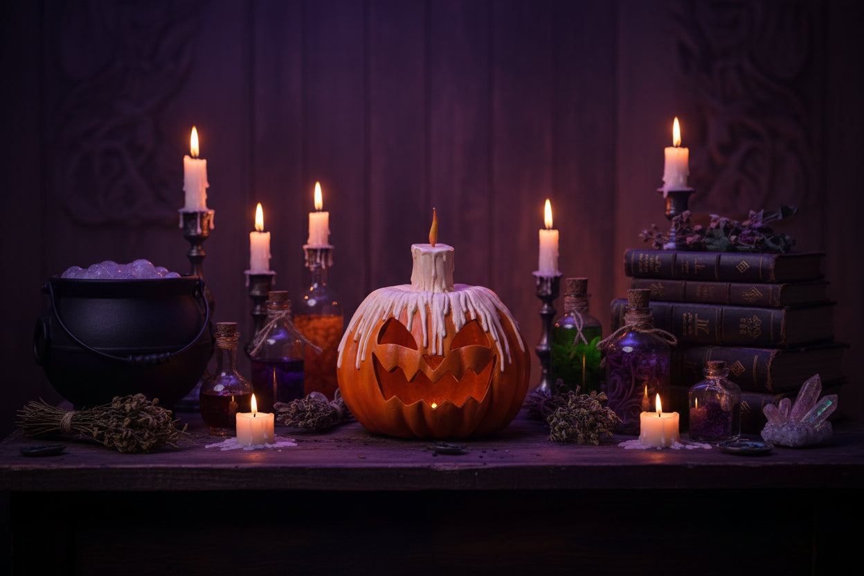 Bethany Lowe Halloween Melting Midnight Glow Pumpkin TL4364 - The Primitive Pineapple Collection