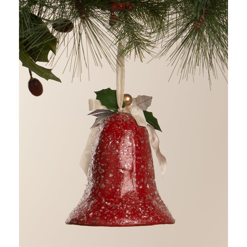 Bethany Lowe Christmas Kitschmas Snowman in Bell TL4375 - The Primitive Pineapple Collection