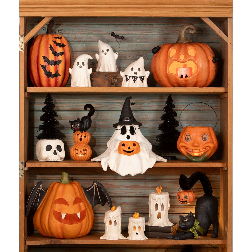 Bethany Lowe Halloween Luminary Boo with Spider TL5355