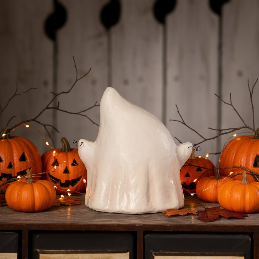 Bethany Lowe Halloween Luminary Boo with Banner TL5357 - The Primitive Pineapple Collection