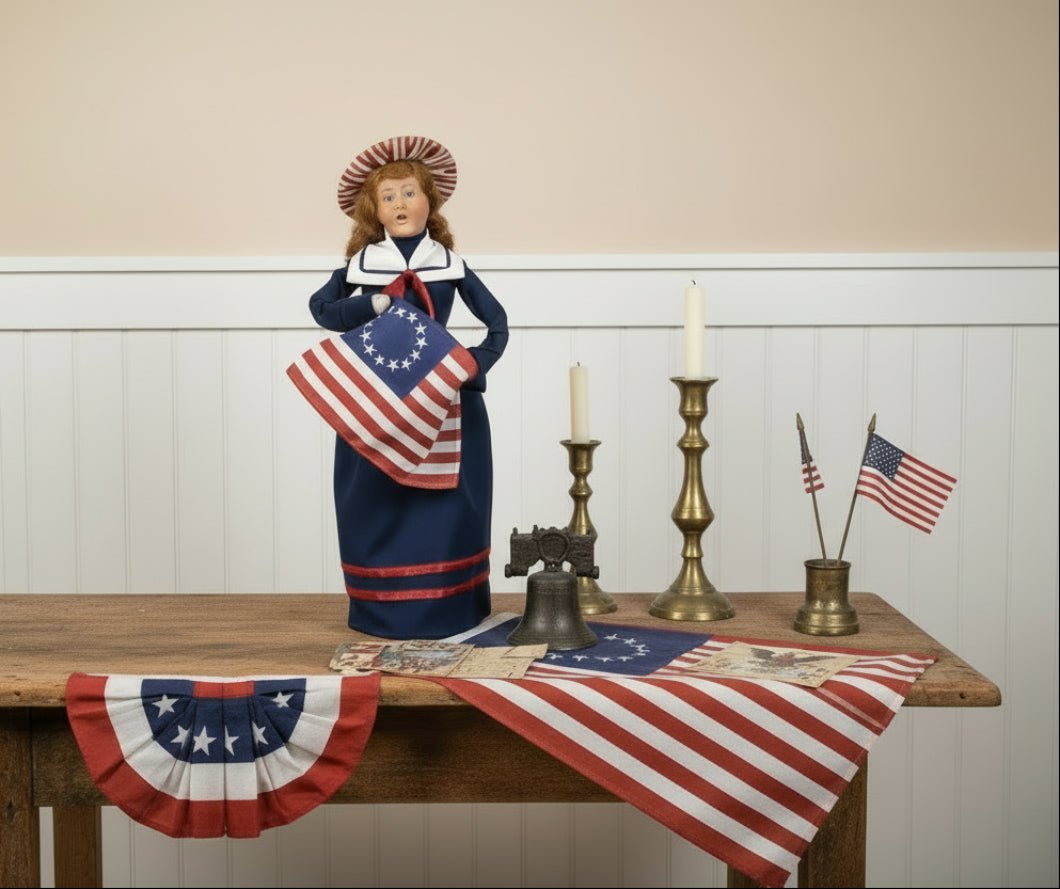 Byers Choice 250 Year Collectable Patriotic Lady Liberty Caroler 5261 - The Primitive Pineapple Collection