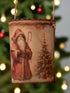 Handcrafted Christmas Primitive Santa Pouch/Bag - The Primitive Pineapple Collection