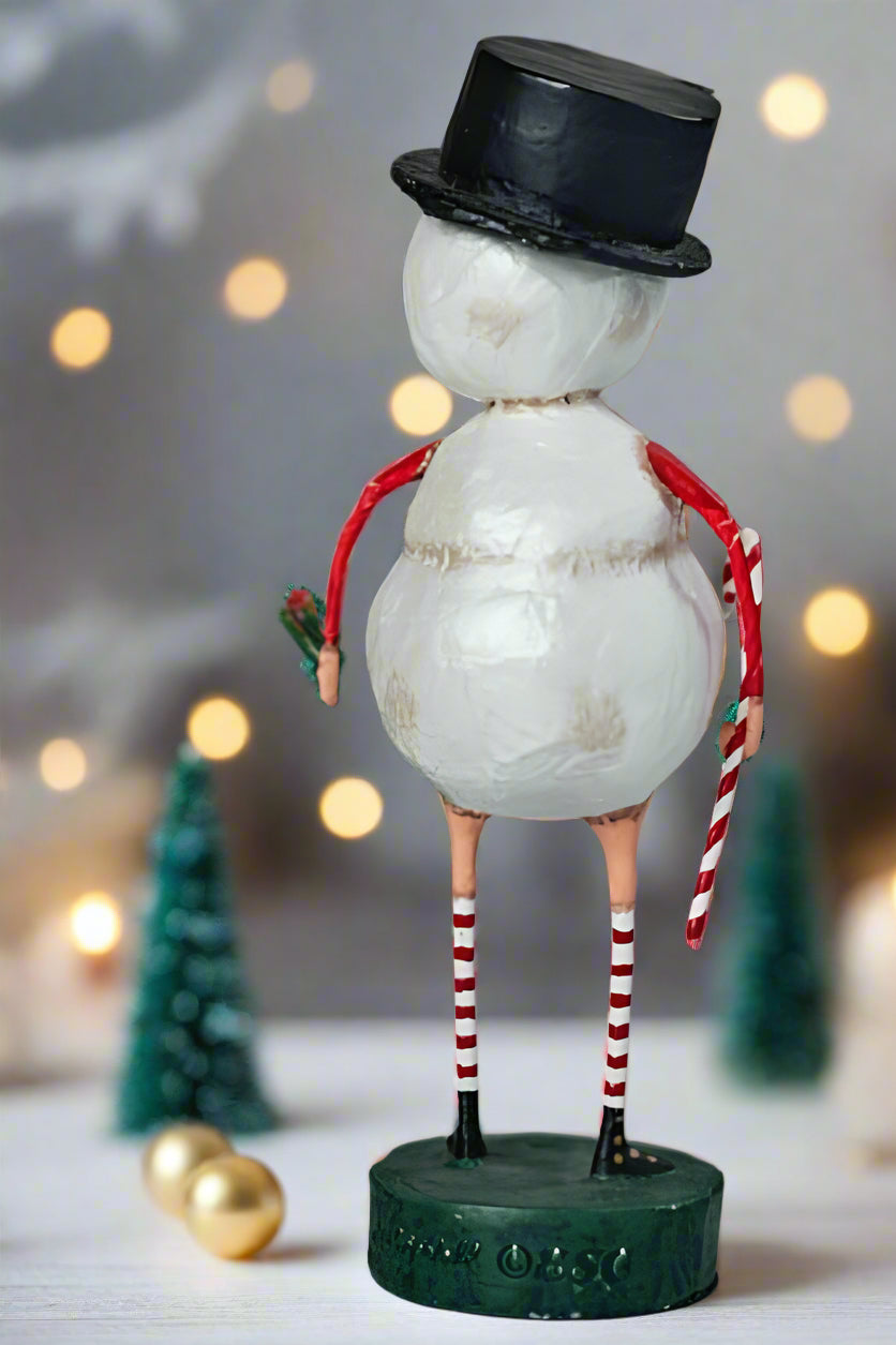 ESC and Company Christmas Lori Mitchell Chilly Willy Snowman Figurine 11057 - The Primitive Pineapple Collection