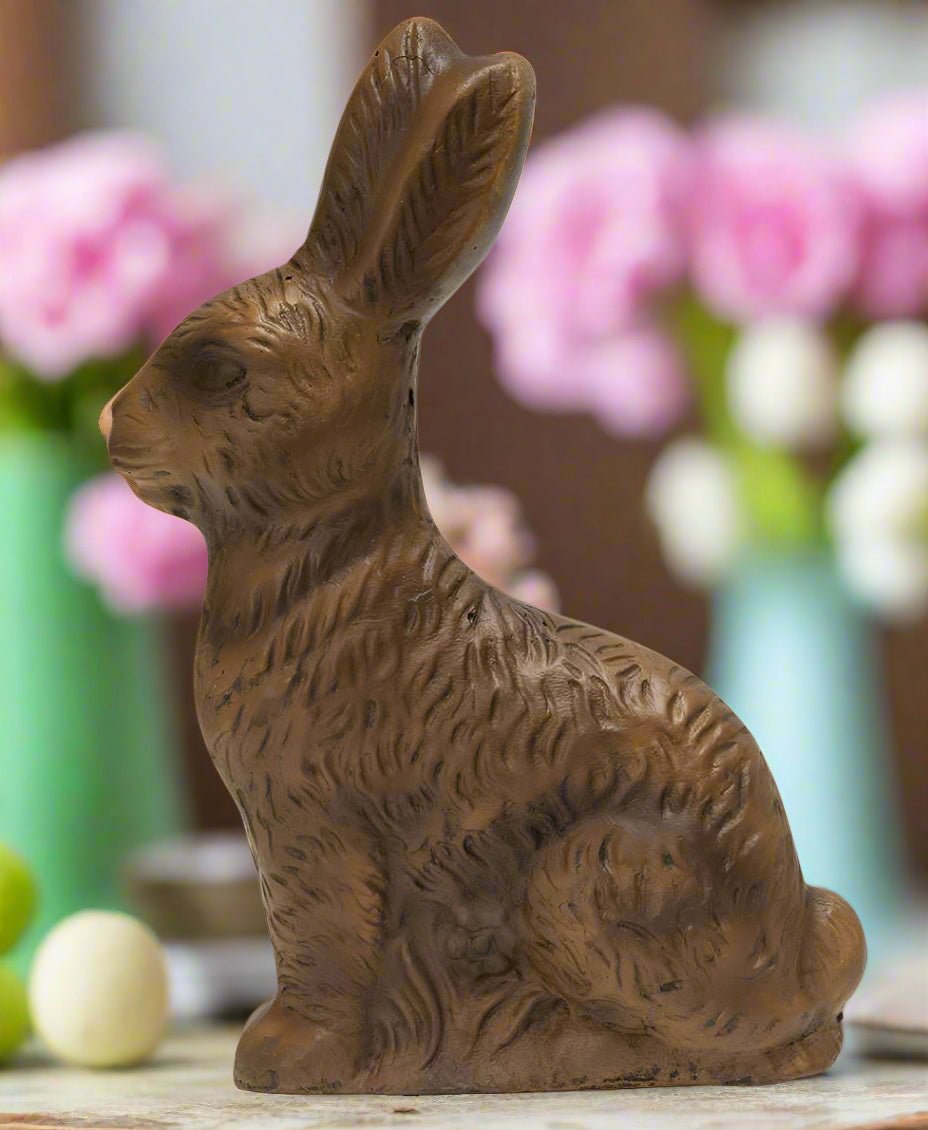 Primitive Spring Easter Resin Chocolate Bunny 5" - The Primitive Pineapple Collection