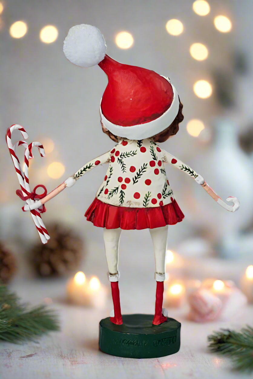 ESC and Company Christmas Lori Mitchell Candies Canes Figurine 14467 - The Primitive Pineapple Collection