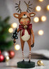ESC and Company Christmas Little Dasher Reindeer Figurine Lori Mitchell - The Primitive Pineapple Collection