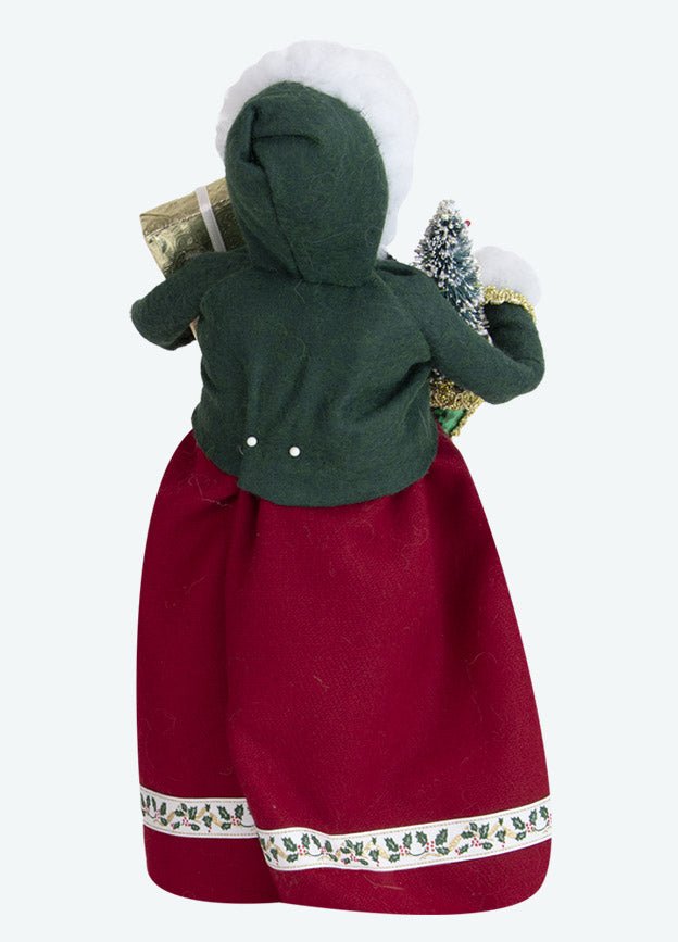 Primitive Colonial Byers Choice Christmas Mrs Santa Claus w/Ornaments 3231W - The Primitive Pineapple Collection