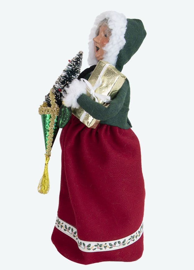 Primitive Colonial Byers Choice Christmas Mrs Santa Claus w/Ornaments 3231W - The Primitive Pineapple Collection