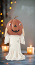 Folk Art Halloween 6.25 "Silly Jack O Lantern Head Ghost Figurine 2 Styles - The Primitive Pineapple Collection