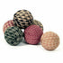 Primitive/Country 6 pc 2.5" Homespun Rag Balls Bowl Filler - The Primitive Pineapple Collection