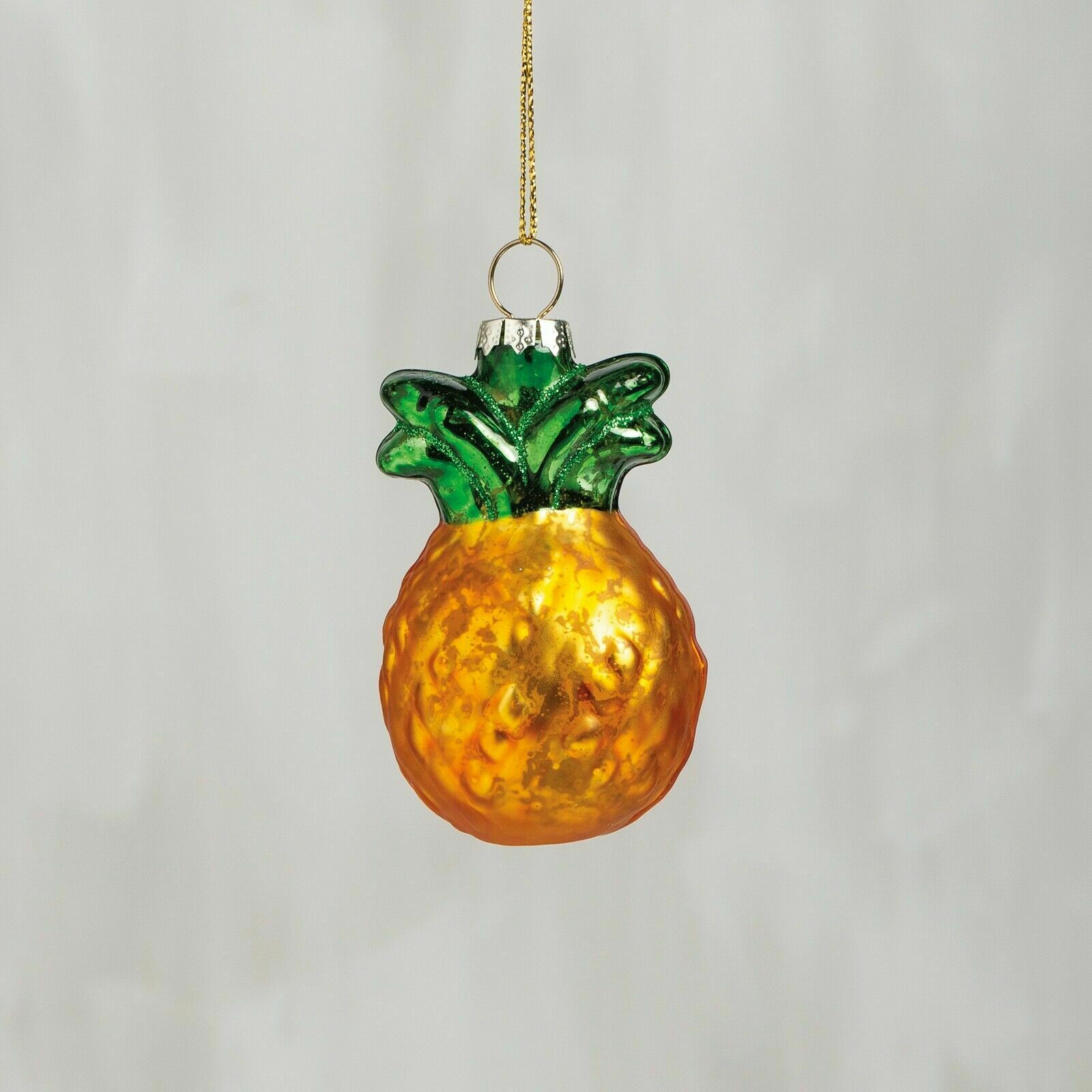 Primitive/Farmhouse Glass Pineapple Christmas Ornament Colonial - The Primitive Pineapple Collection