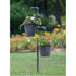 Farmhouse/Cottage Metal Faucet Garden Stake with Two Planters - The Primitive Pineapple Collection